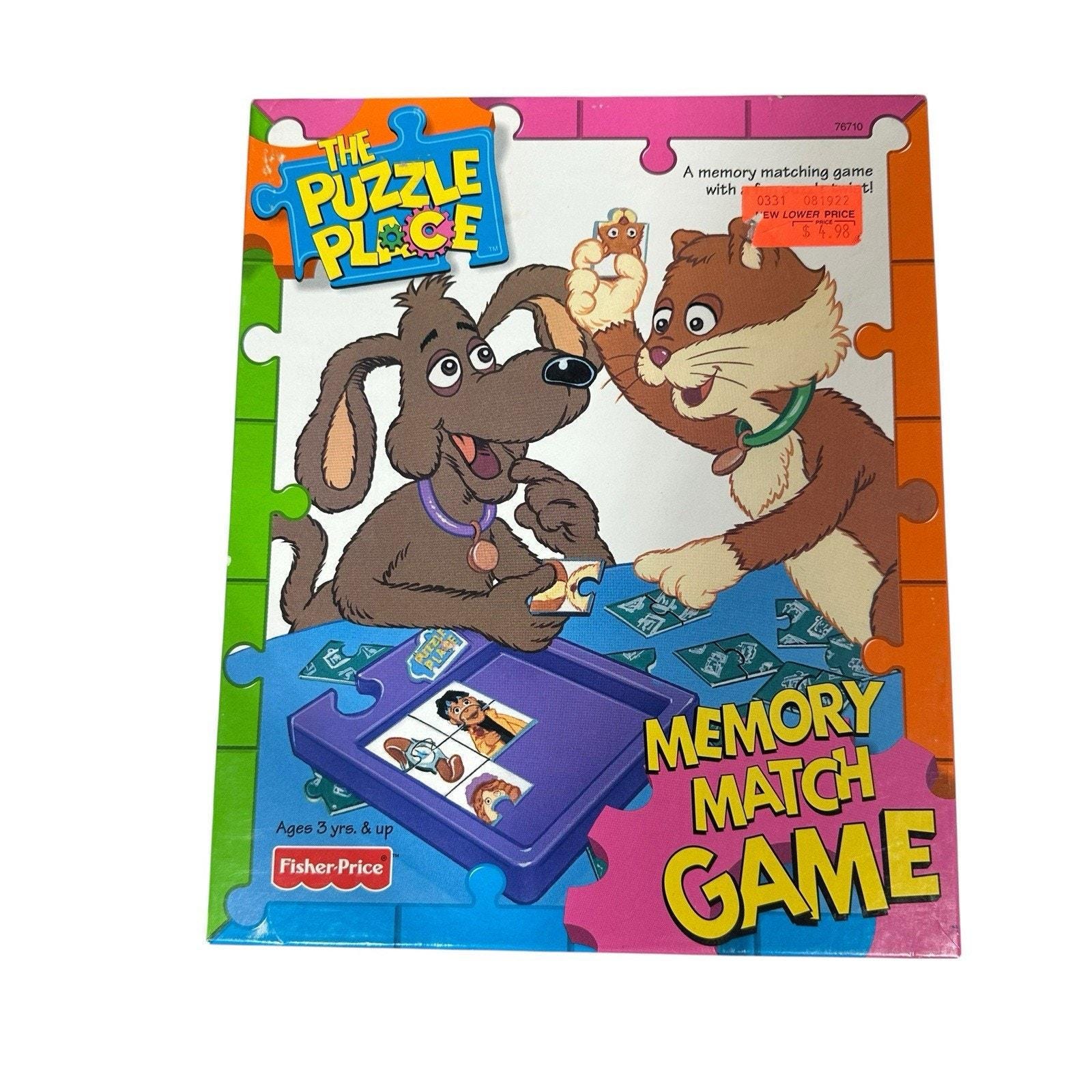Vtg 1995 the Puzzle Place Memory Match Game PBS Fisher Price 76710