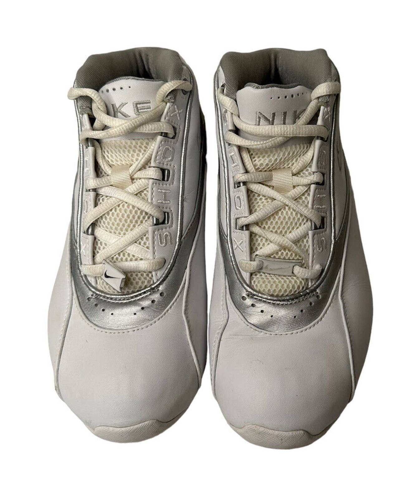 Vtg 2003 Nike Shox Status TB White Metallic Silver Chrome  display picture 2