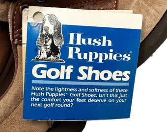 Vtg Hush Puppies Two Tone Brown Suede Leather Kiltie Golf  display picture 2