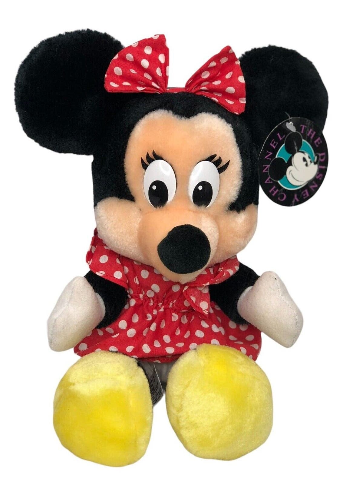 Vintage 90s the Disney Channel Minnie Mouse Plush Stuffed Animal