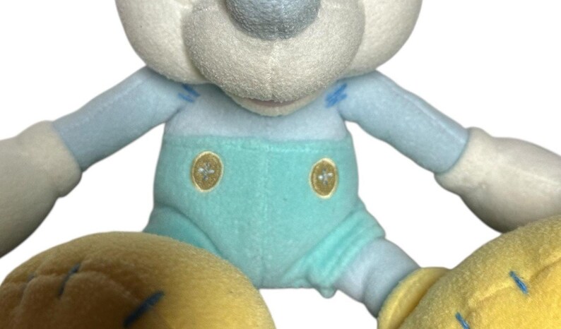 Peluche vintage de Mickey Mouse de Disney en tonos pastel, 38 cm (15"), estilo años 2000. imagen 3