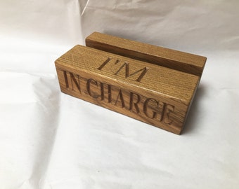 Tablet or Phone charging station Made from Solid Hardwood