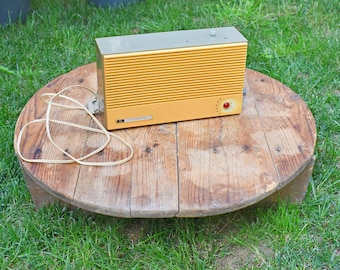 Vintage Art Deco Radio Speaker: Bulgarian 1960s Decor