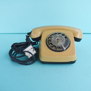 Old phone, Old Bulgarian phone, Retro phone from the 80s, Rotary phone, Retro home decor, Table decor, Old Rotary phone, Old gift