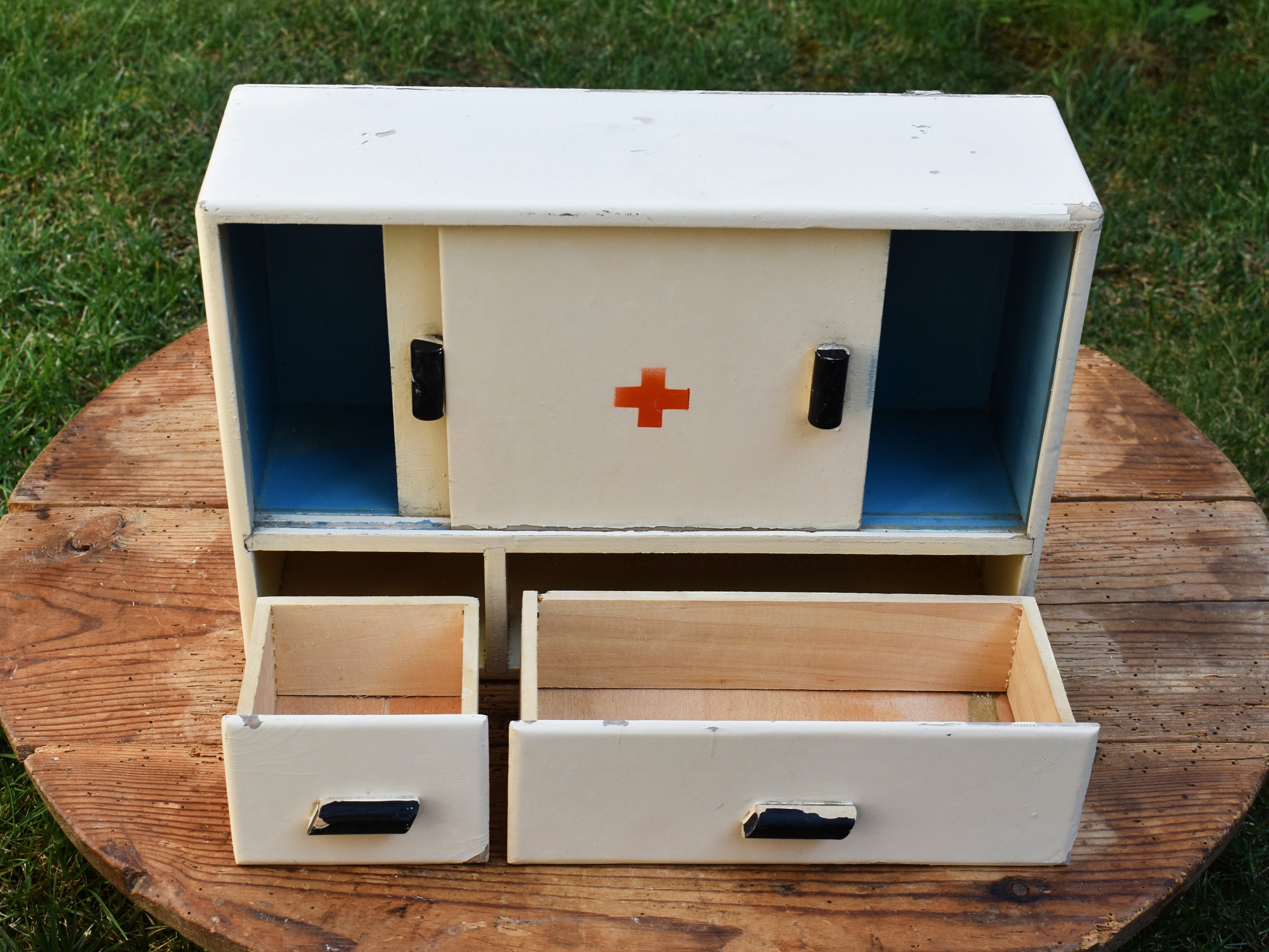 Theo&Cleo - Contenitore per medicinali, grande, kit di pronto soccorso,  scatola per medicinali, XXL, stile vintage, arancione : : Casa e  cucina