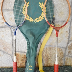 DDR GERMINA SREZIAL Badminton Rockets, Badminton Rackets, 70&#39;s Badminton Rackets, 2 Badminton Rackets, Decoration of sport halls