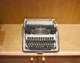 Vintage Cyrillic Typewriter: 1970s Bulgarian Portable Machine