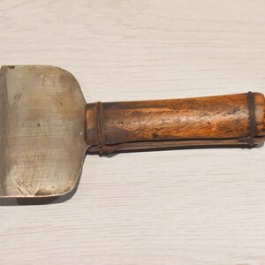 Vintage cutting tool, Primitive handmade knife for chopping cabbage, Vintage chopping tool,  Chopping knife, 1950&#39;s tool, Farmhouse decor