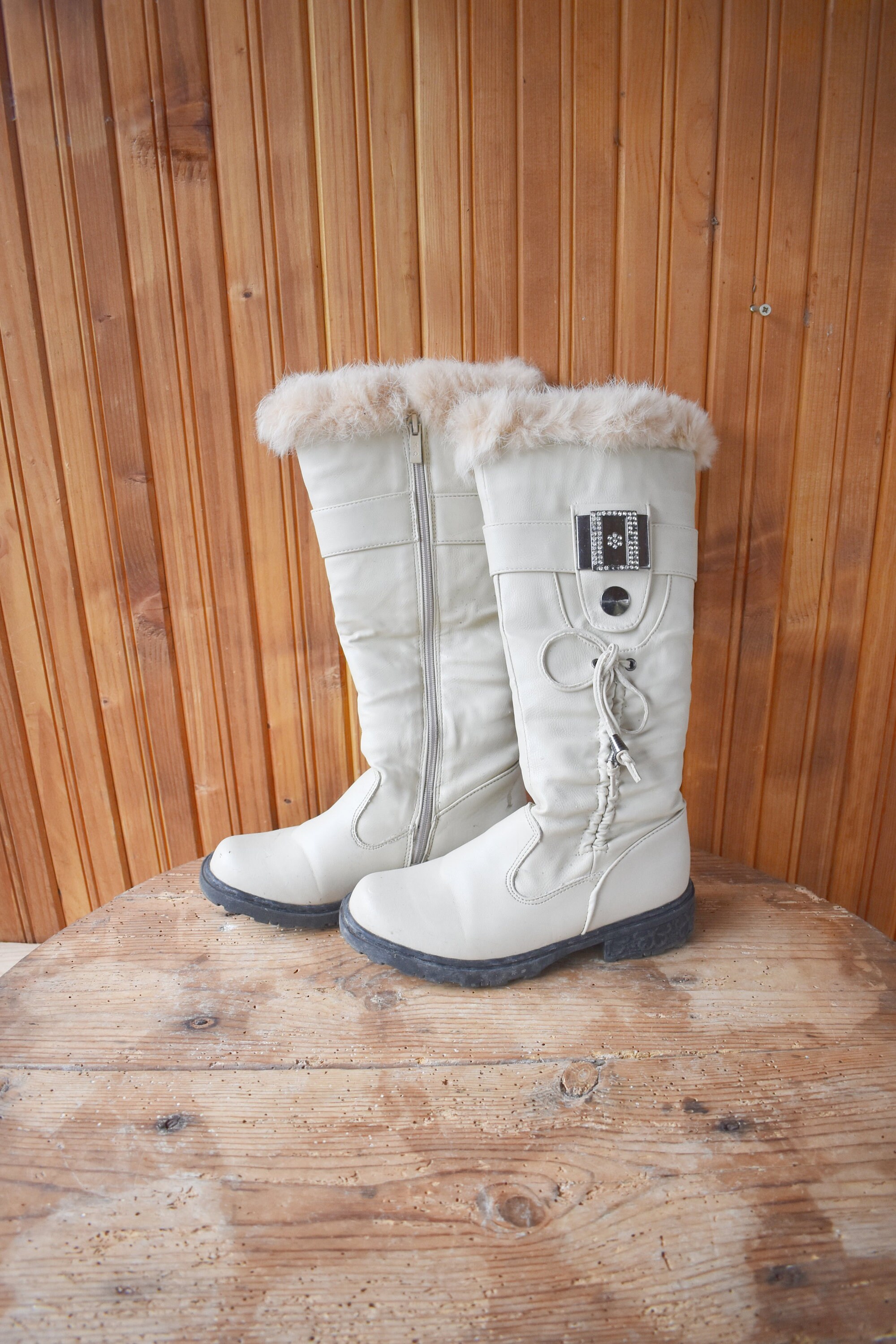 90s white boots