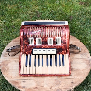 Accordon Weltmeister, Children&#39;s Accordion, Vintage German Accordion, Accordion for Children, Vintage Accordion, Musical Instrument for Kids