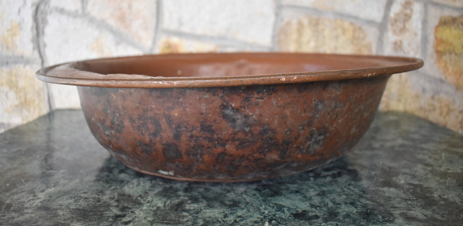 Bañera grande de cobre lavaplatos vintage fregadero de | Etsy