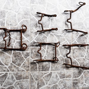 Antique Horse Bridles, Lot of 5 Old Bridles, Hand Forged Horse Bridles, Old Wrought Iron Bridles, Farmhouse Decor, Vintage Horse Accessories