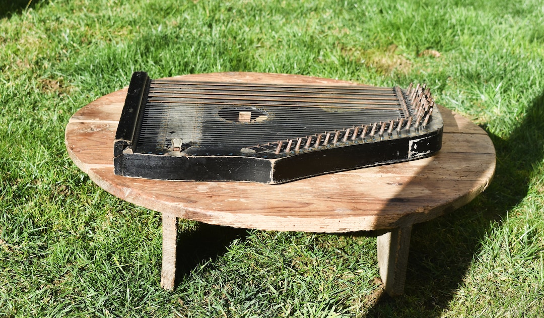 Vintage Zither 41 Strings, Vintage Musical Instrument Vintage Zither 41 Strings, Vintage Musical Instrument