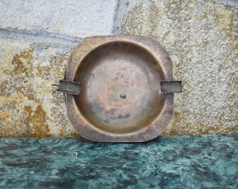 古道具 アンティーク 銅製 灰皿 ヴィンテージ銅製灰皿：手作り鍛造レトロコレクターズアイテム - Etsy 日本