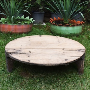 Handmade wooden table, Antique dining table, Paralia table, Round table, Country house decor, Antique furniture, Antique table,Vintage table