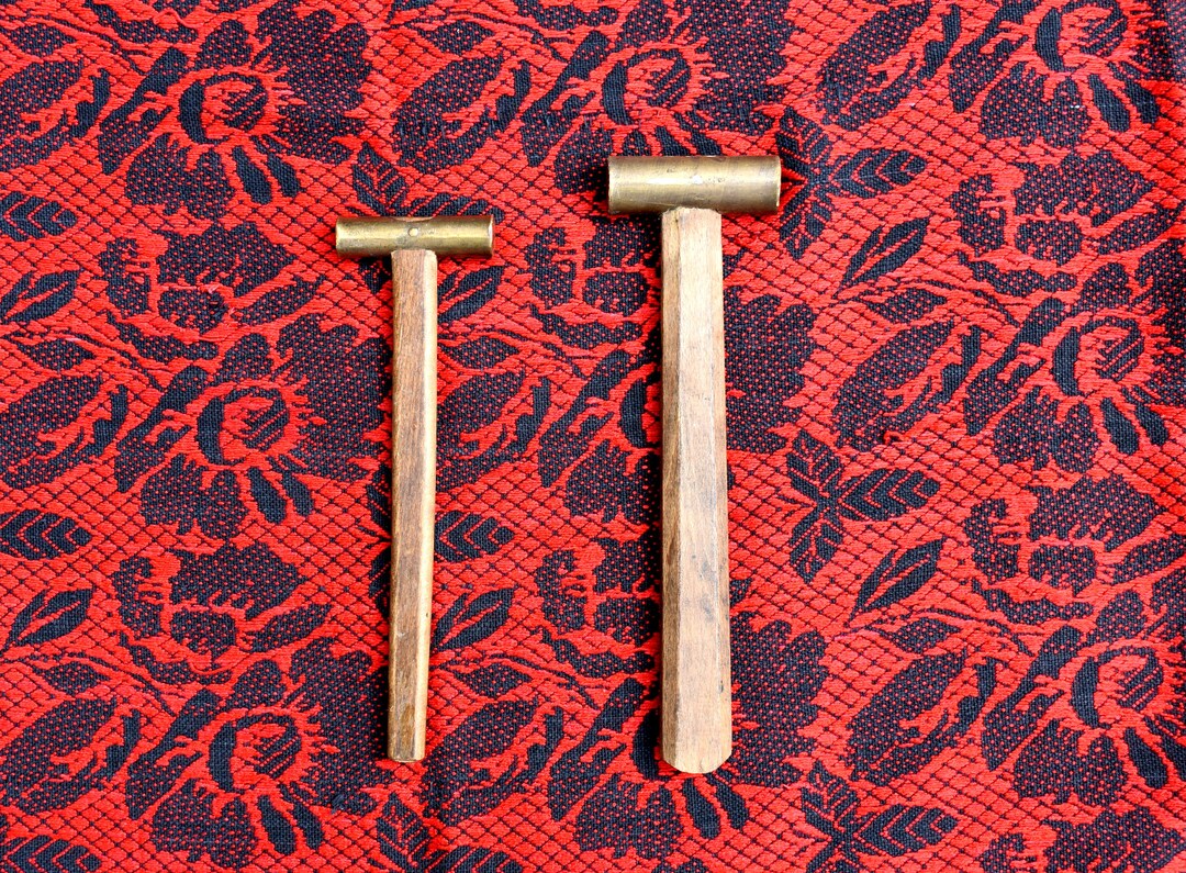 Vintage Brass Hammer, Vintage Brass Hammer, Vintage Set of 2 Brass