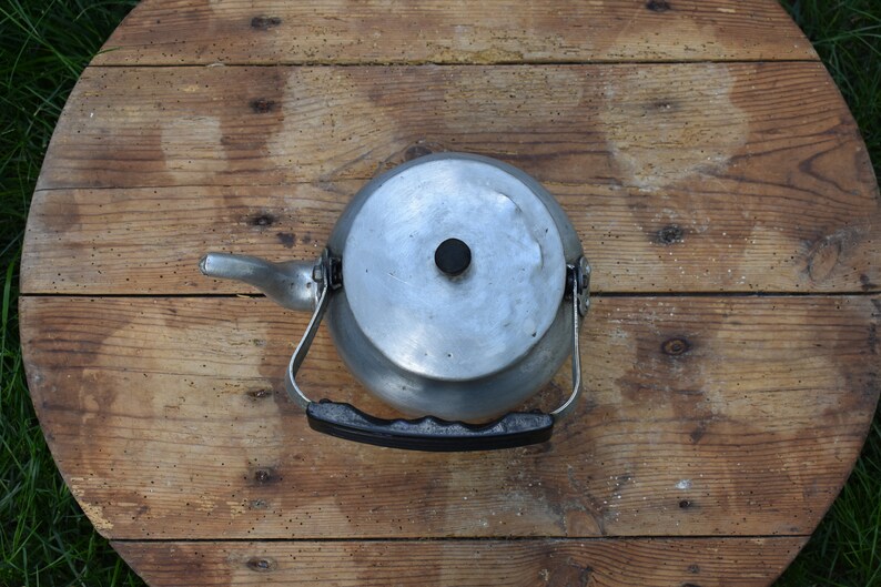 Old Aluminum Kettle Vintage Kettle Old Kettle Old Etsy