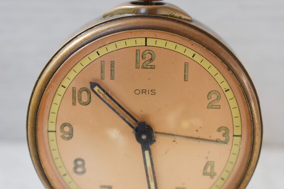 Working Swiss Alarm Clock Mechanical Oris