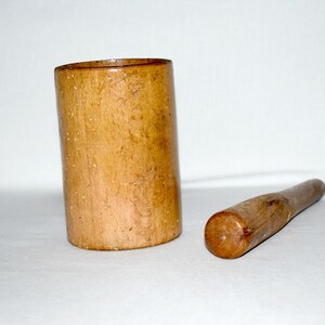 Vintage mortar and pestle, Vintage Kitchen decor, Spice grinder, Wooden mortar and pestle,  Herb grinder, Vintage kitchen, Rustic decor