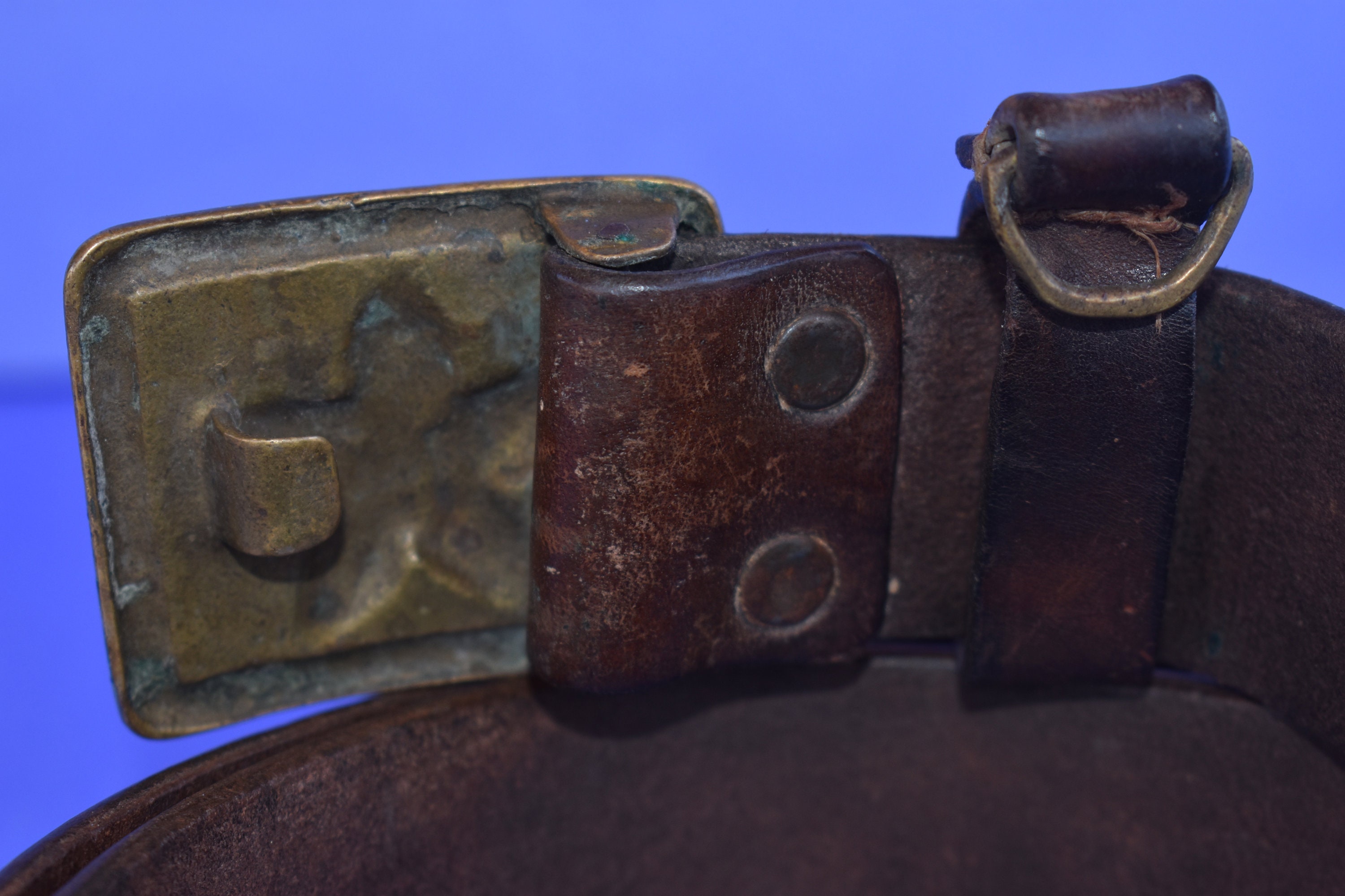 Vintage military belt Retro army belt Vintage leather belt Etsy