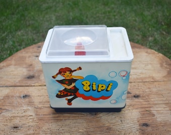 Vintage Children's PIPI Laundry Toy, 1970s Retro Washing Machine