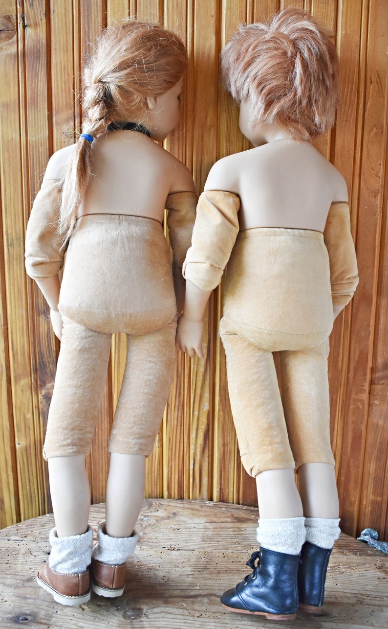 Poupées de collection Gotz, poupées Gotz allemandes, lot de 2 poupées de collection vintage, poupées rétro des années 90, hauteur de poupée environ 60 cm image 7