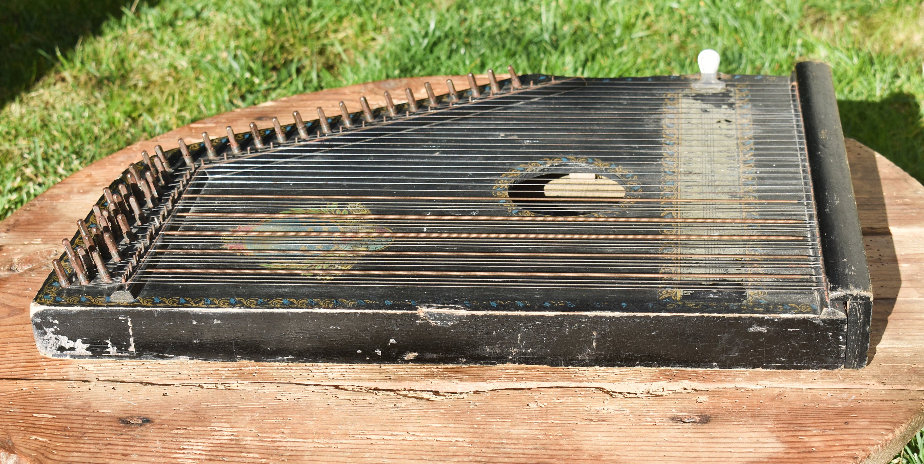 ヴィンテージ41弦ツィター：ドイツ製木製楽器 - Etsy 日本