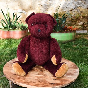 Large Teddy bear, 26 inches tall, Vintage teddy bear, Vintage toy, Stuffed teddy bear, Nursery decor, 50s bear, Plush bear, Collectible Bear