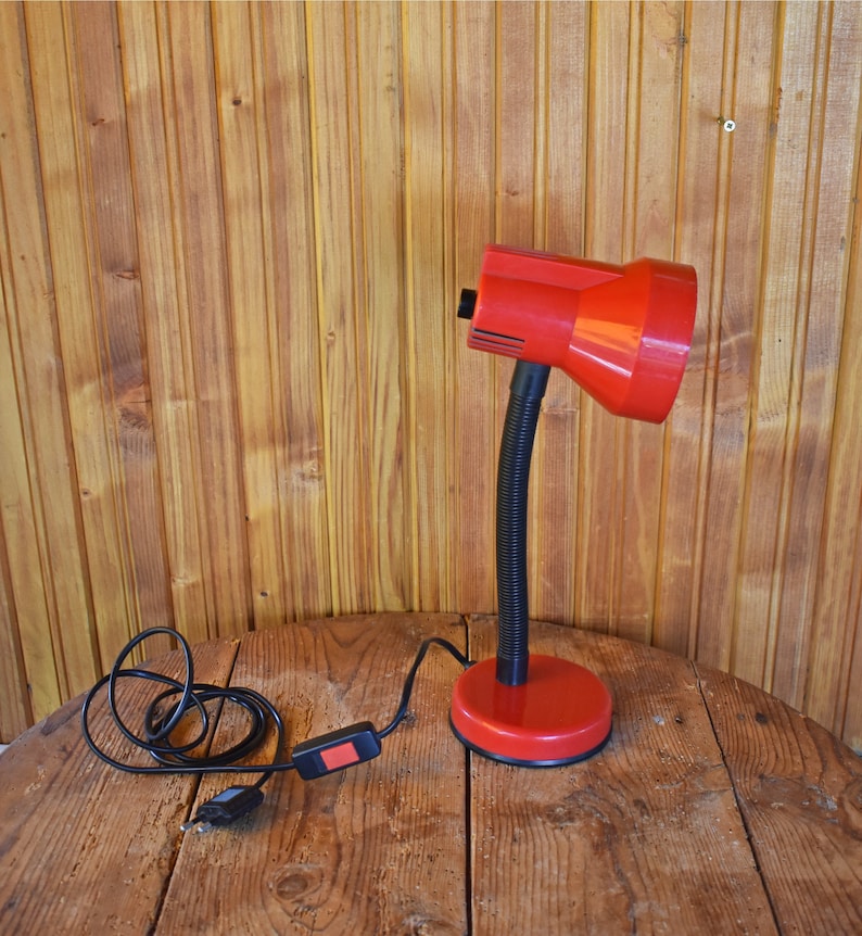 Old Night Lamp Night Table Lamp Desk Lamp Office Lamp Plastic Lamp 1970s Retro Lamp Vintage Electric Lamp Vintage Plastic Night Lamp