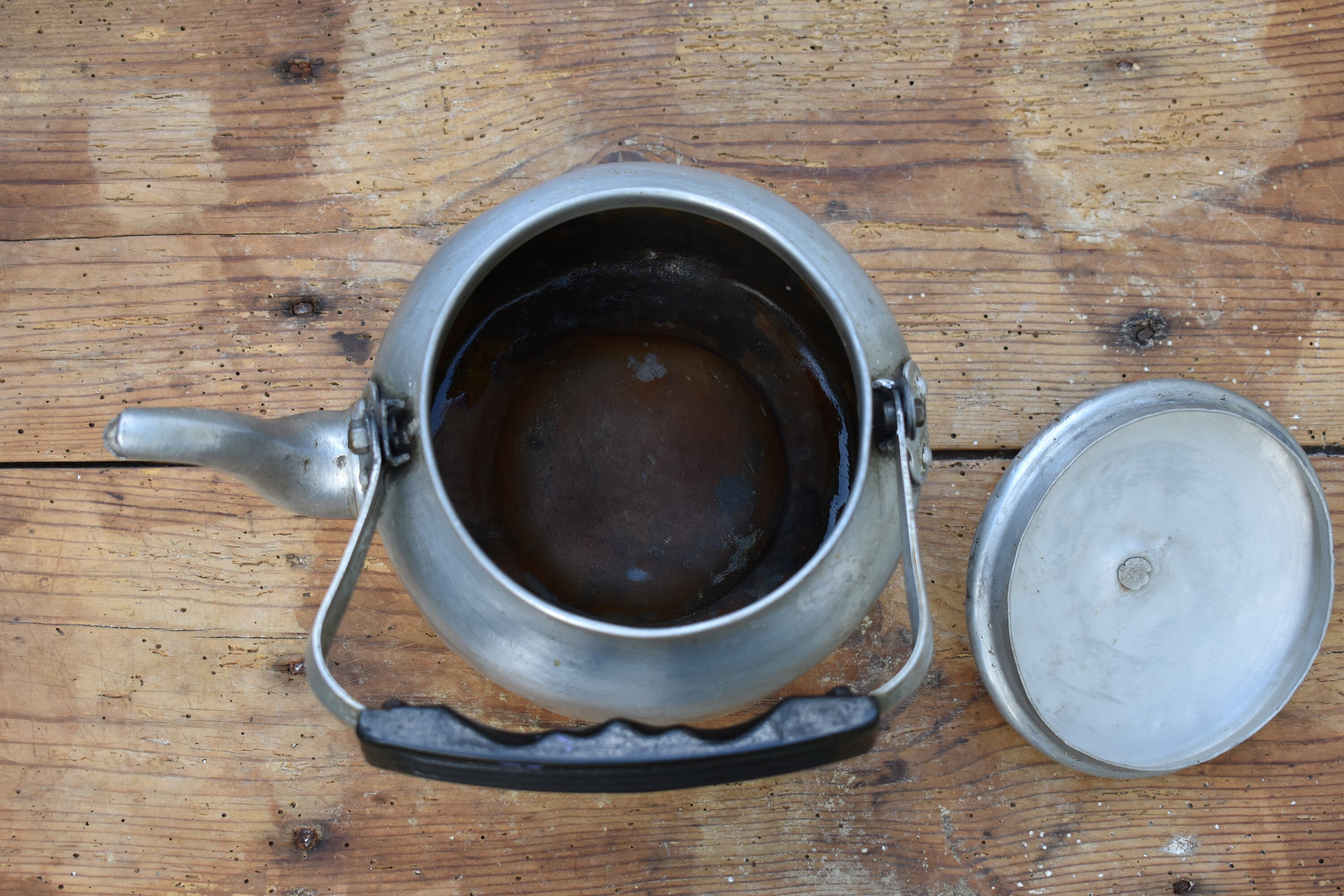 Old Aluminum Kettle Vintage Kettle Old Kettle Old Etsy