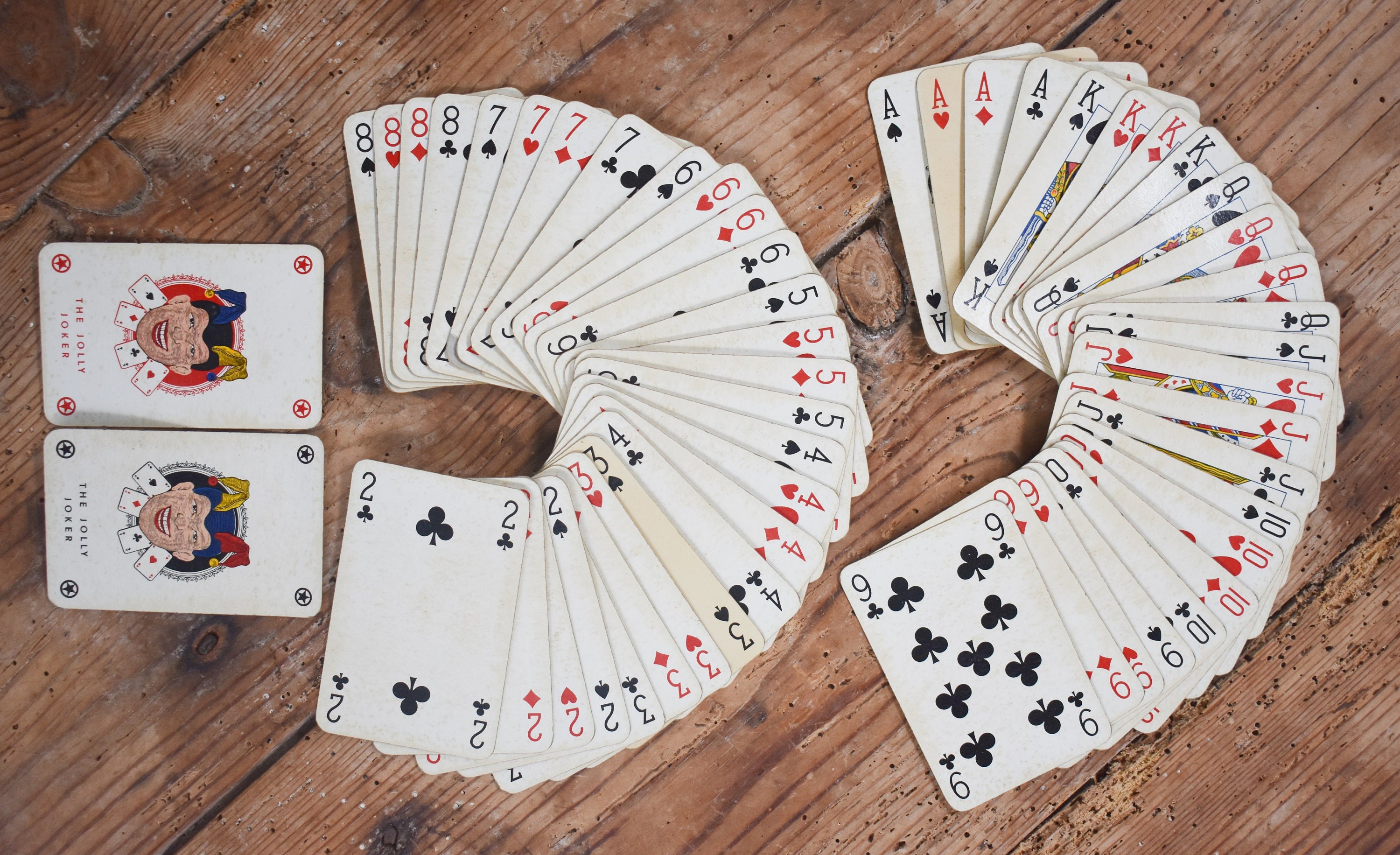 Vintage Playing Cards Old Playing Cards 32 Playing Cards Etsy