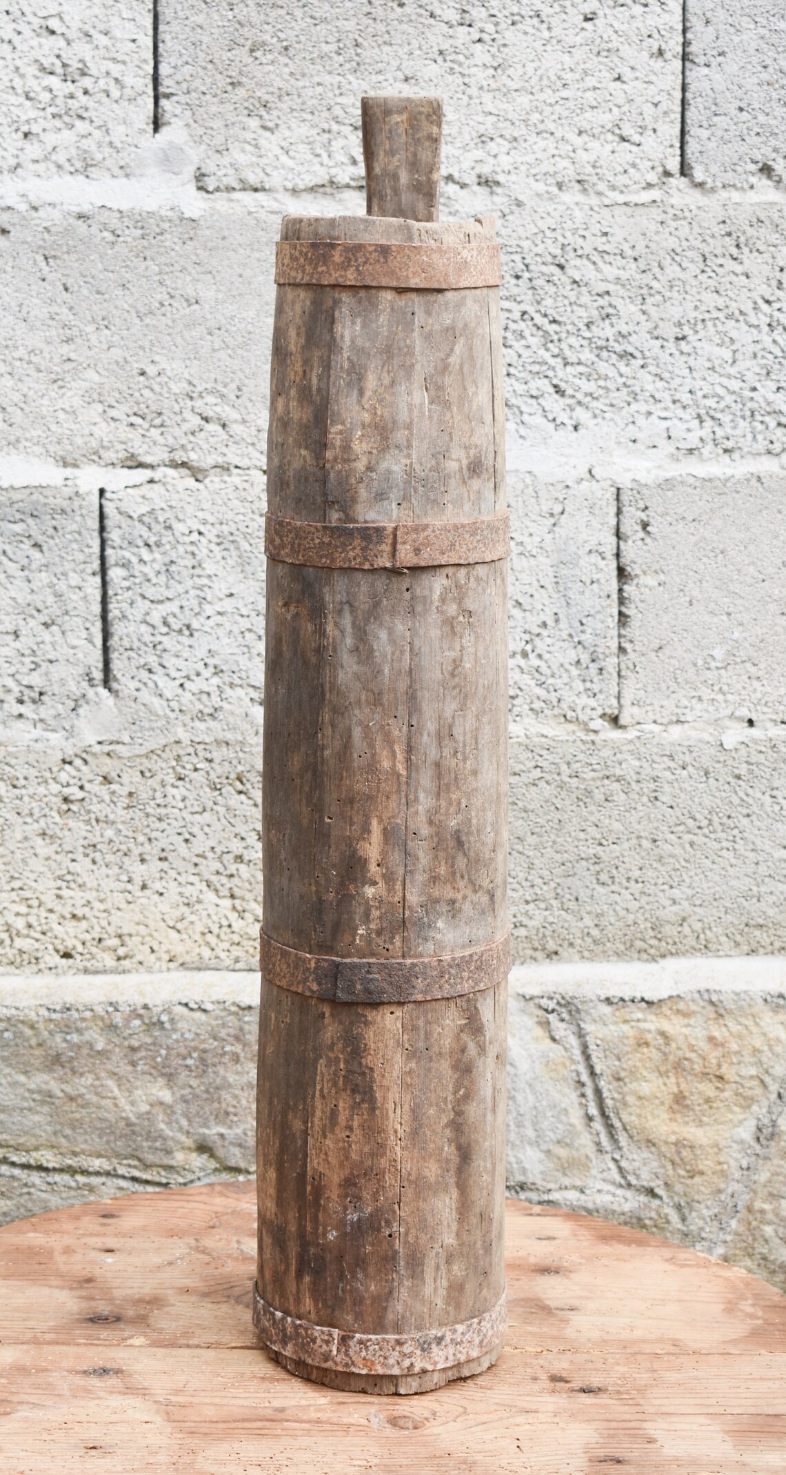 Antique wooden vessel Primitive wooden vessel for beating Etsy