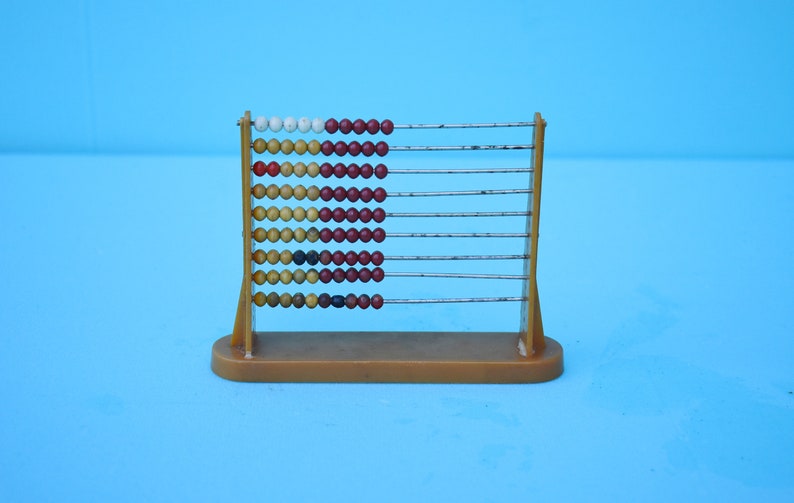 Vintage Kids Counter Kids Calculator Educational Toy Etsy