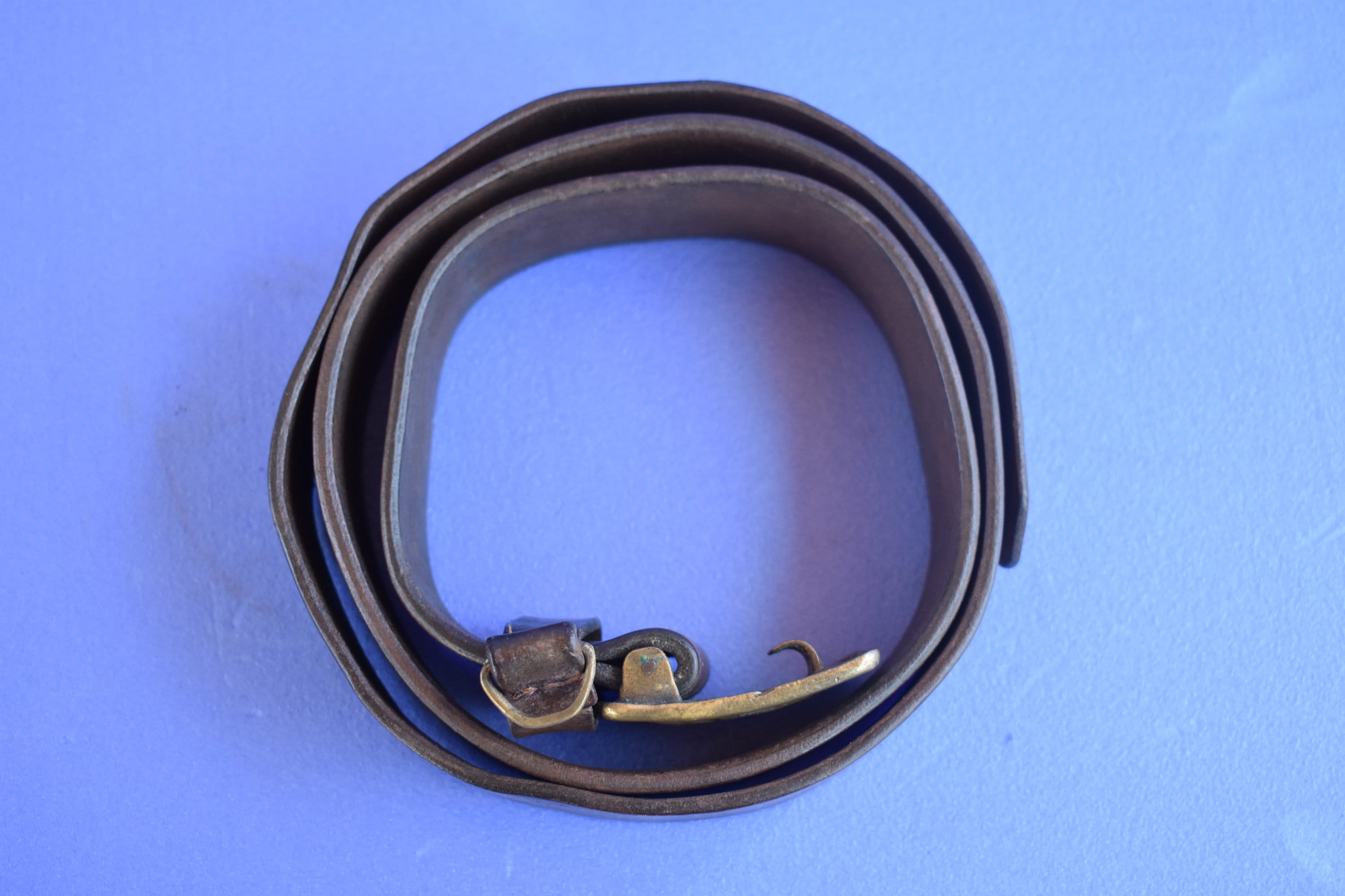 Vintage military belt Retro army belt Vintage leather belt Etsy