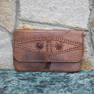 Cartera de mujer, Cartera de cuero, Cartera de cuero genuino, Monedero de mujer, Monedero de mujer vintage, Monedero de mujer retro, Monedero de mujer vintage