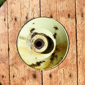 Abat-jour en émail vintage, abat-jour en métal antique, abat-jour en émail, abat-jour en émail ancien, couleur vert clair