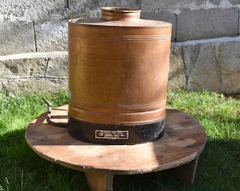 Vintage Copper Garden Sprayer: Bulgarian Rustic Farmhouse Decor