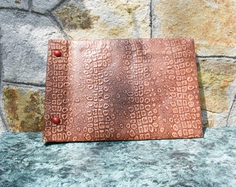 Vintage Leather Photo Album: Handmade 70s Photo Book