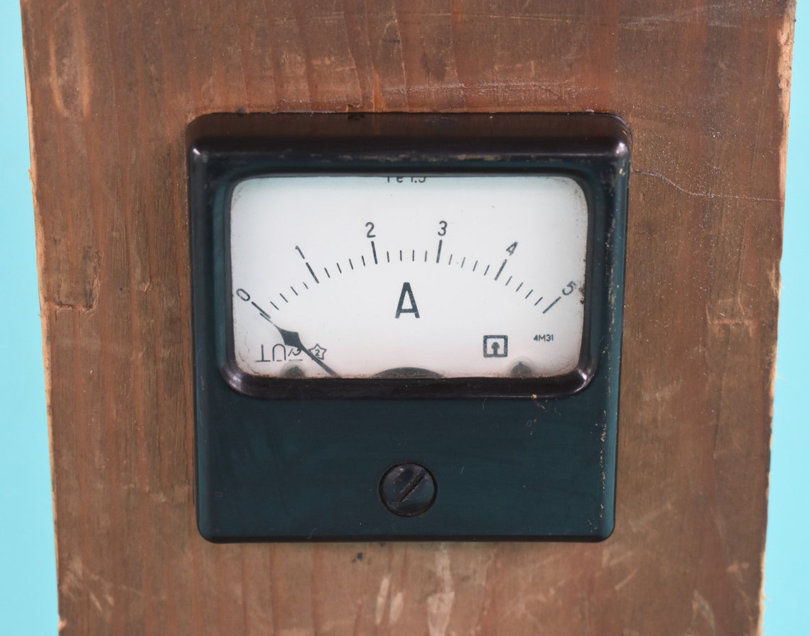 Vintage Current Measuring Device Primitive Current Measuring Etsy