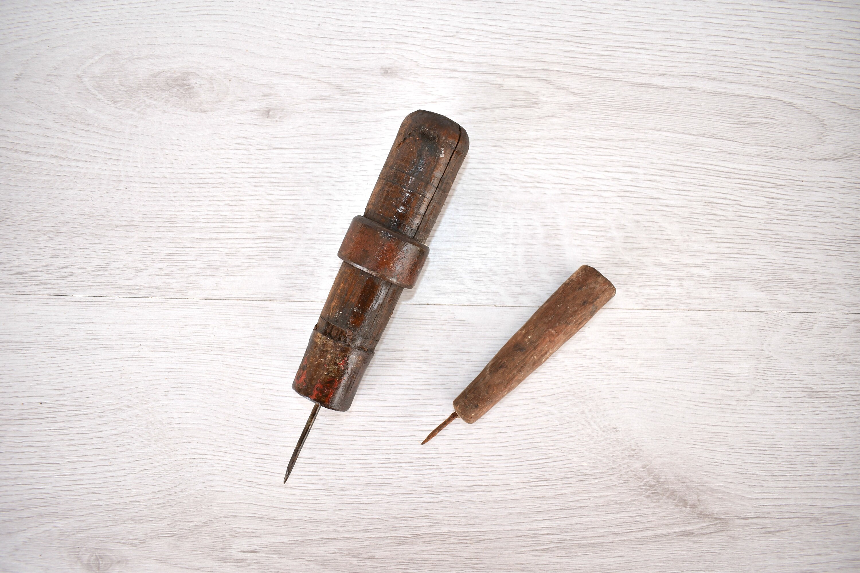 Vintage awls Set of 2 Old Primitive awls Handmade Tools Etsy