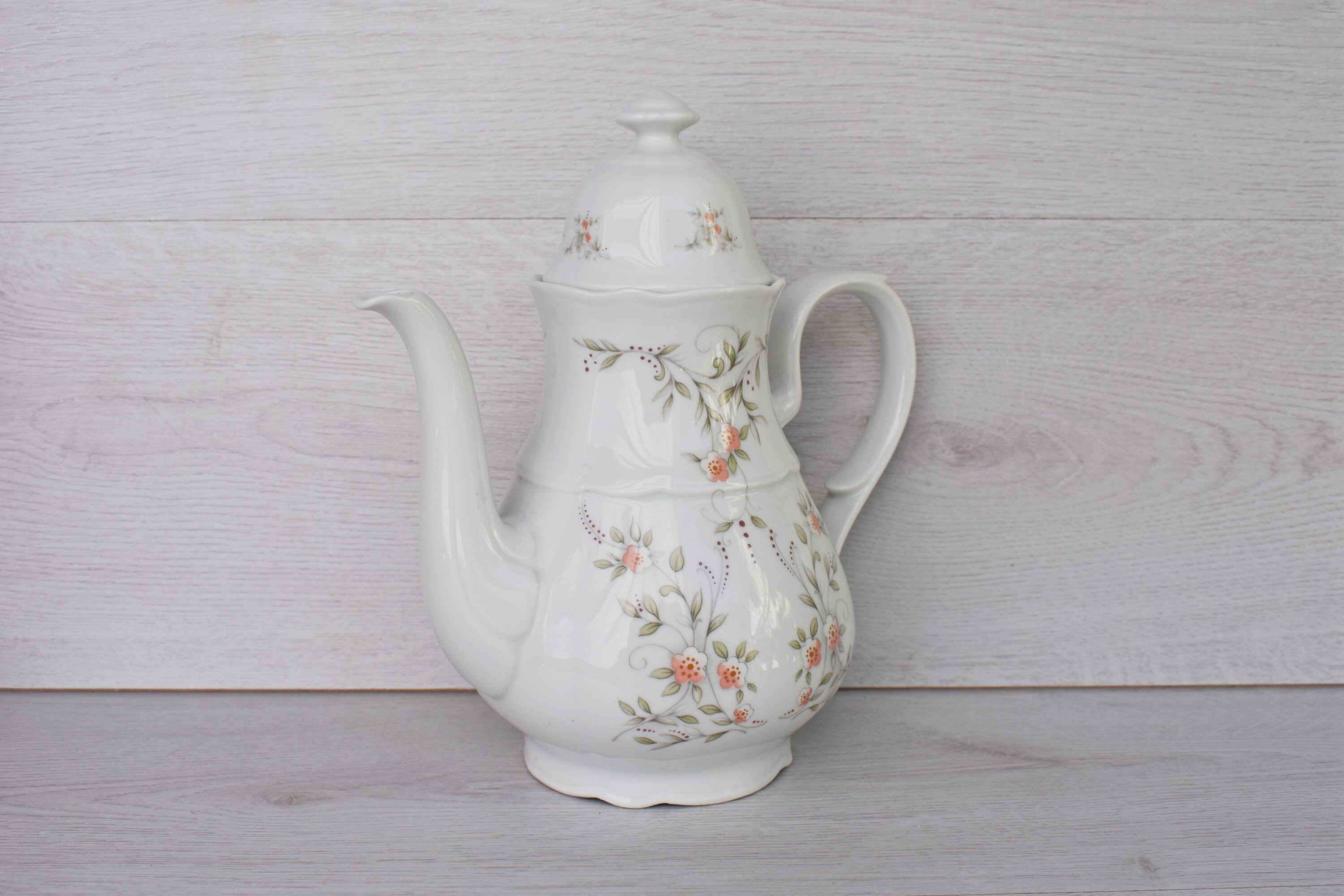 German Teapot Bavarian Porcelain Vintage German Teapot Etsy