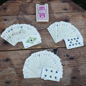 Carte da gioco rare, carte vintage degli anni '60, carte da gioco rococò, carte da gioco retrò, set di 52 carte da gioco, carte da gioco da collezione