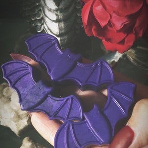 Fu Bats Lavender Soap Set 6 Mini Bat Shaped Herbal Soaps for Kids image 1
