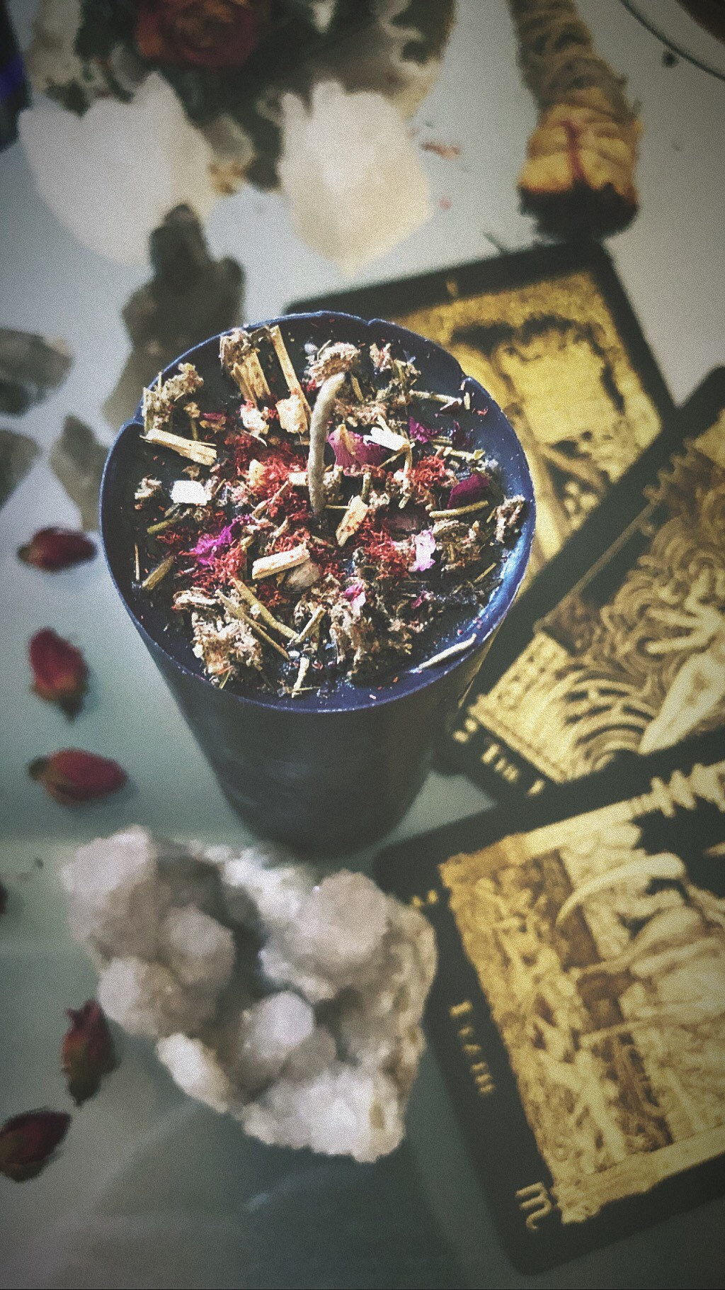 Shadow Ritual Candle - Hand Poured Organic Soy Wax Pillar or Votive C…
