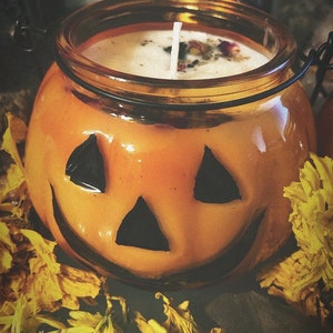 Jack Spellkin - Pumpkin Ritual Spell Candle - Fire + Fang -tobacco ...