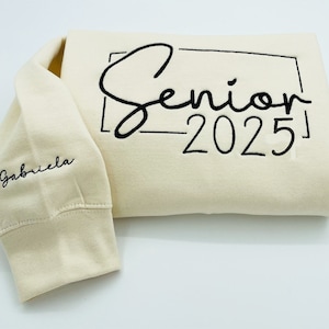 Personalized Senior 2026 Embroidered, Senior 2026 Shirt,Class of 2026 Sweatshirt, Graduate Embroidery, Graduation Shirt, Back to School crew