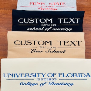 Custom Embroidered Varsity Crewneck Sweatshirt, College University