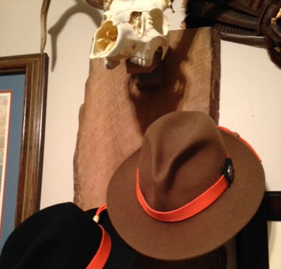 hunter orange fedora