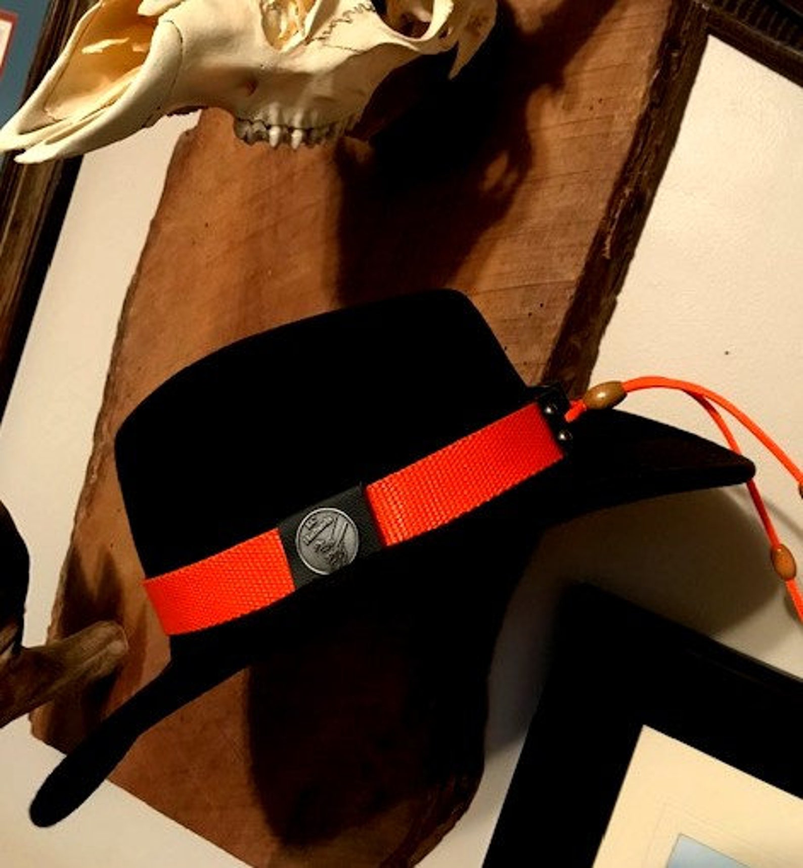 Hunter Orange Hat Band by KC HatBands Etsy