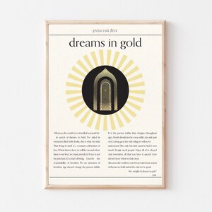 Dreams In Gold Digital Download Print | Greta Van Fleet